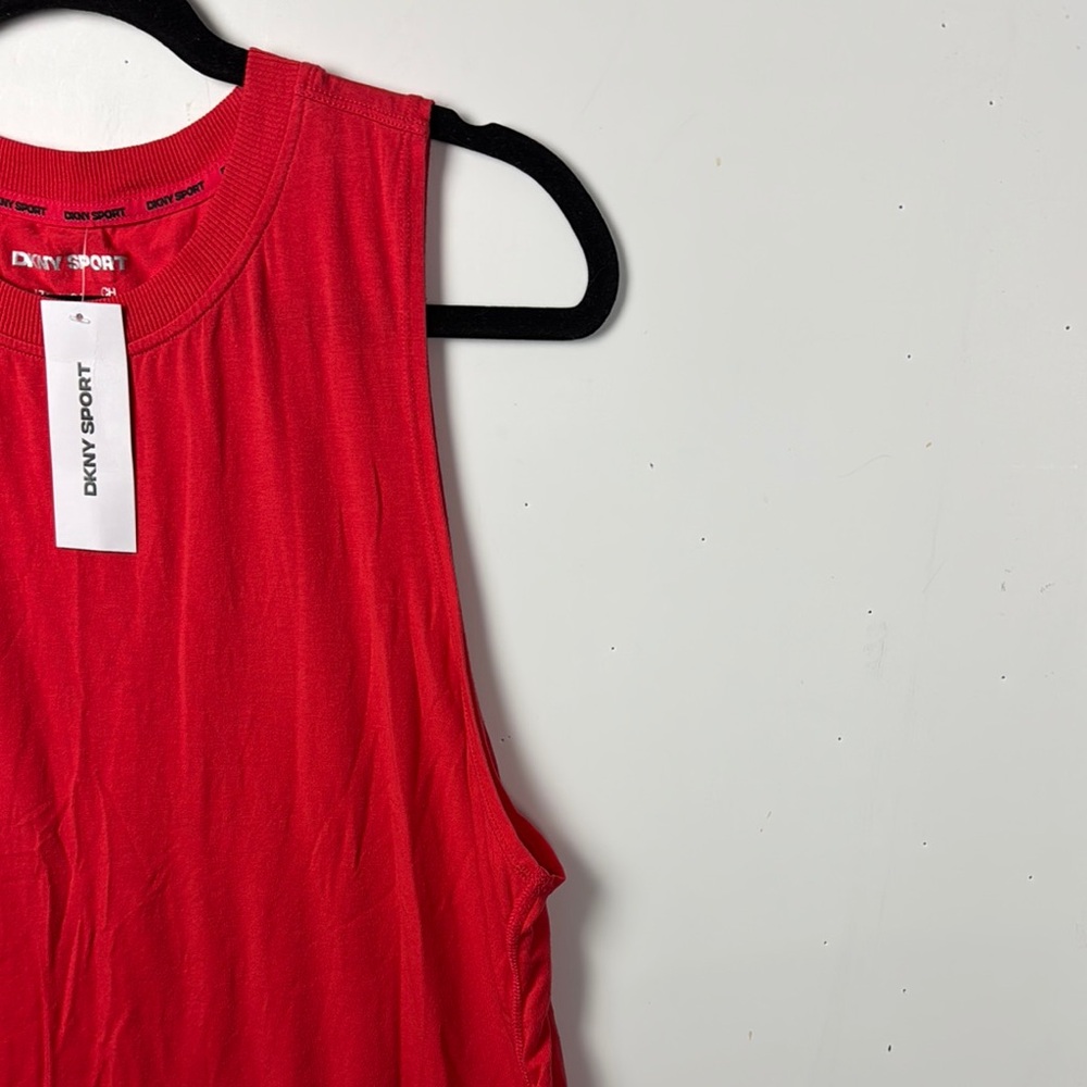 DKNY SPORT Red Tank Top NWT SZ XL - Picture 4 of 9